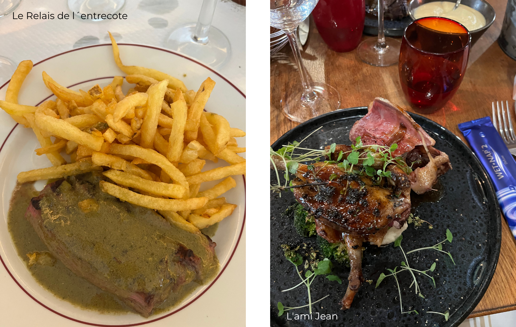 Le Relais de l´entrecote og L'ami Jean
